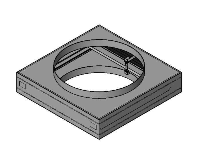 Square and Round Ceiling Damper